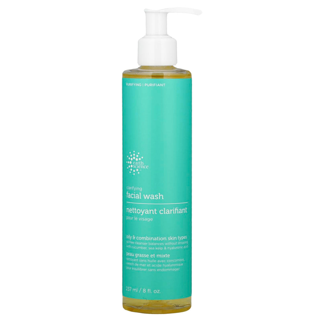 Earth Science Clarifying Facial Wash, 8 oz (2 Pack) – Gentle Daily Cleanser