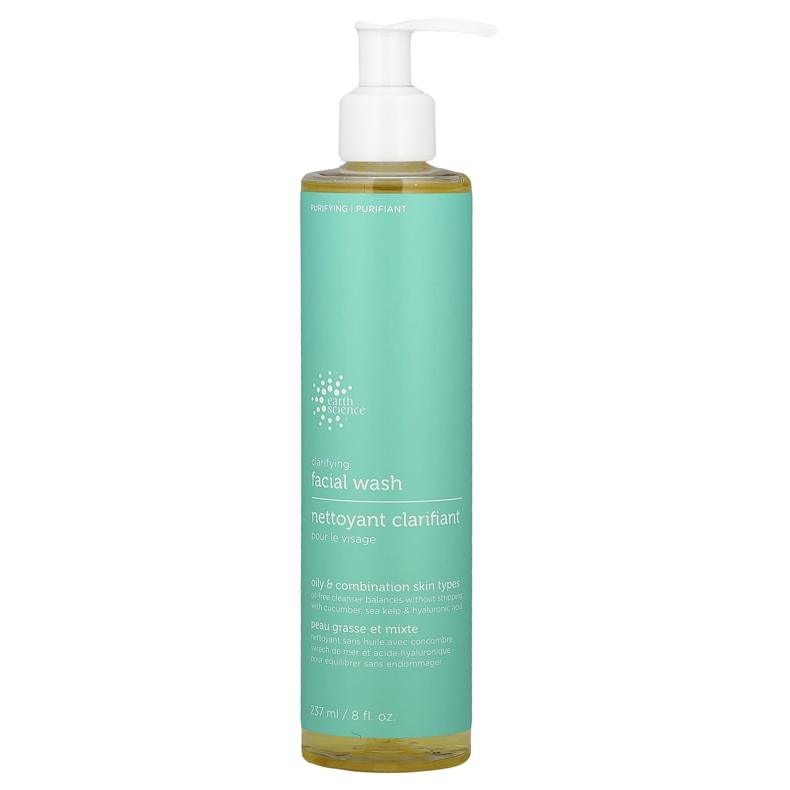 Earth Science Clarifying Facial Wash, 8 oz (2 Pack) – Gentle Daily Cleanser