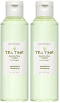 Earth To Skin Tea Time Green Tea Anti-Aging Face Toner – Purifying, Nourishing Toner for All Skin Types (Pack of 2, 4.9 fl oz each)
