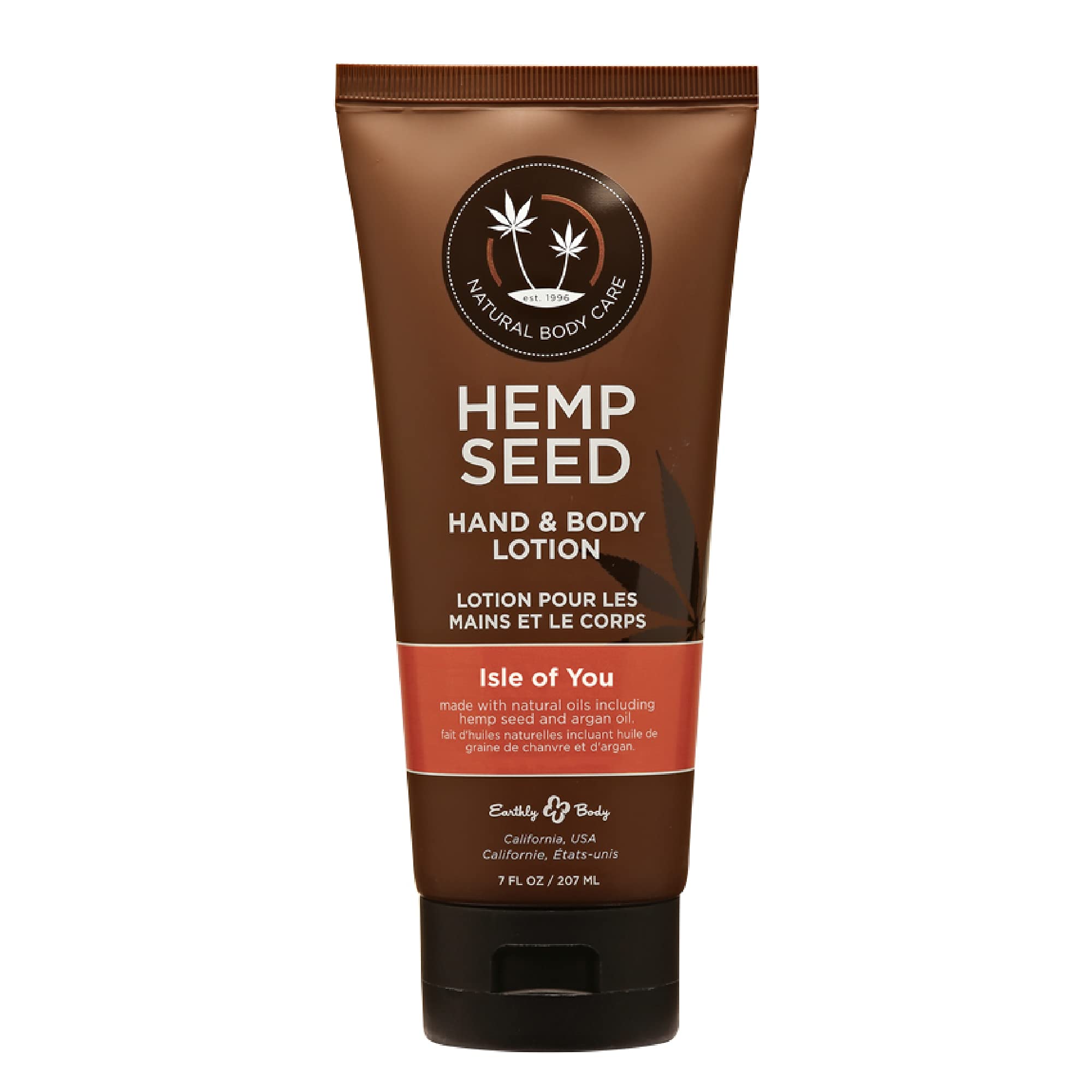 Earthly Body Hemp Seed Hand & Body Lotion | Isle of You Scent | 7 oz | Non-Greasy, Vegan