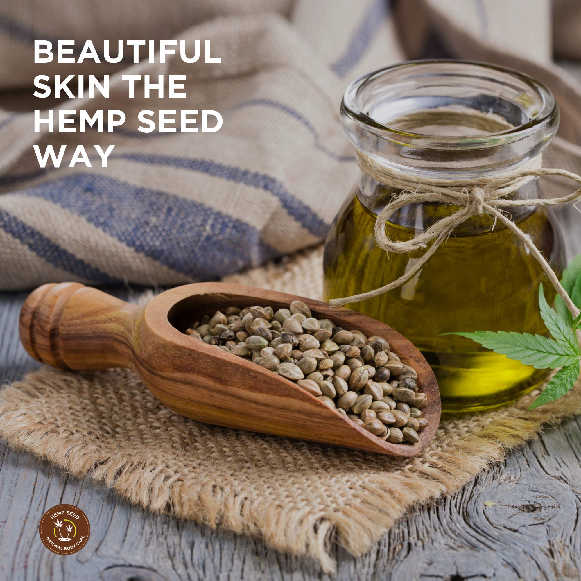 Earthly Body Hemp Seed Hand & Body Lotion with Nag Champa – 7 Fl Oz – Lightweight, Vegan