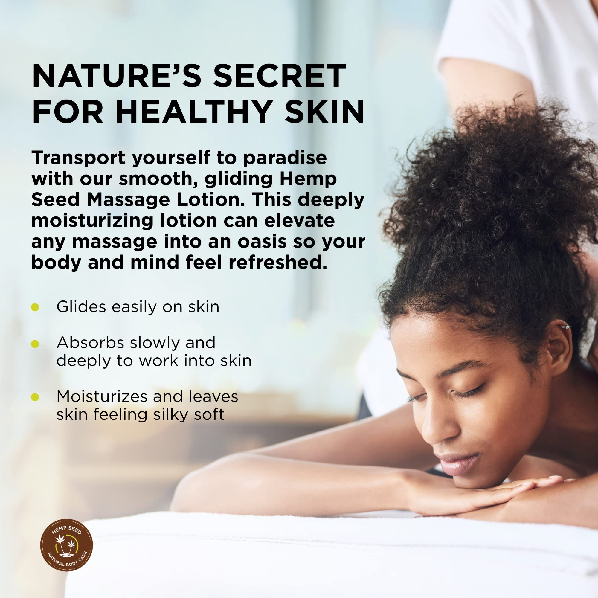 Earthly Body Hemp Seed Massage Lotion Gift Set – 2 oz Each (Isle of You, Skinny Dip, Naked in The Woods)