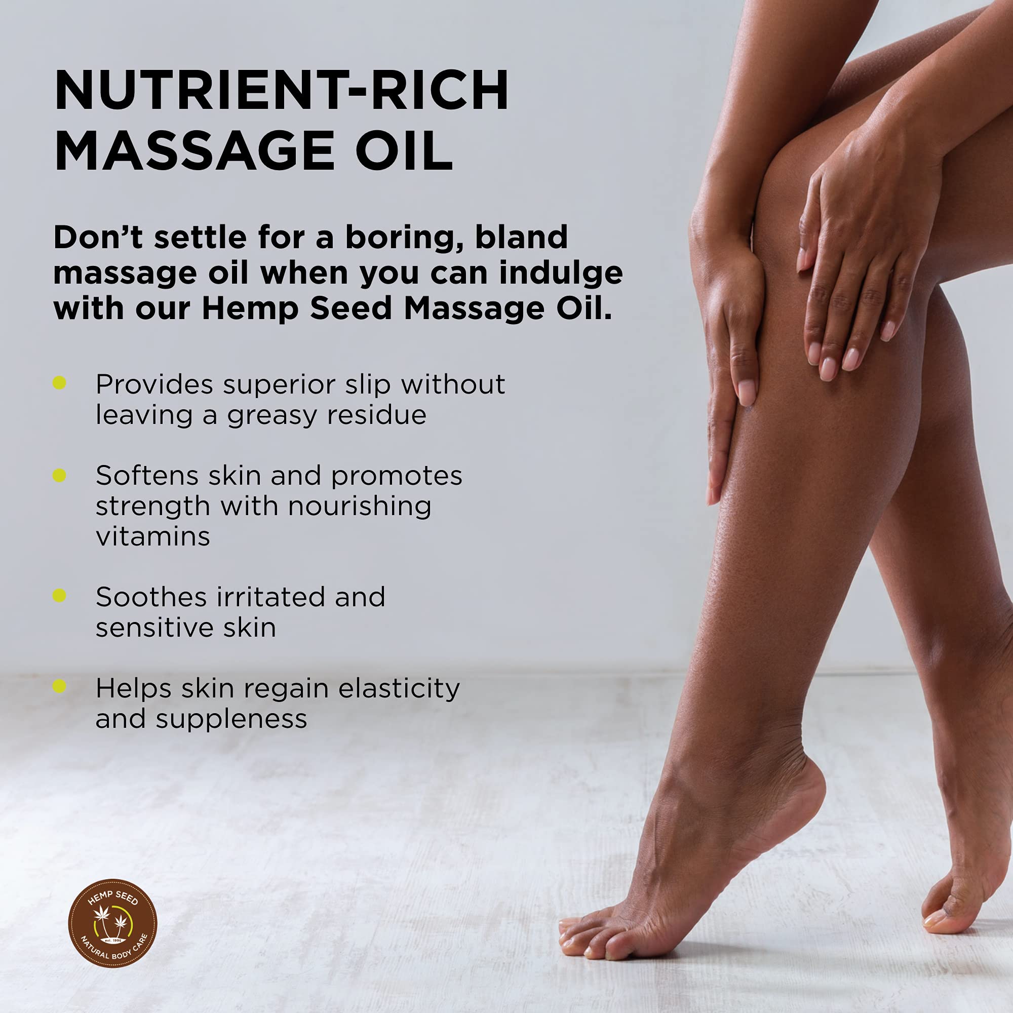 Earthly Body Hemp Seed Massage & Body Oil – Sunsational Scent, 8 fl oz