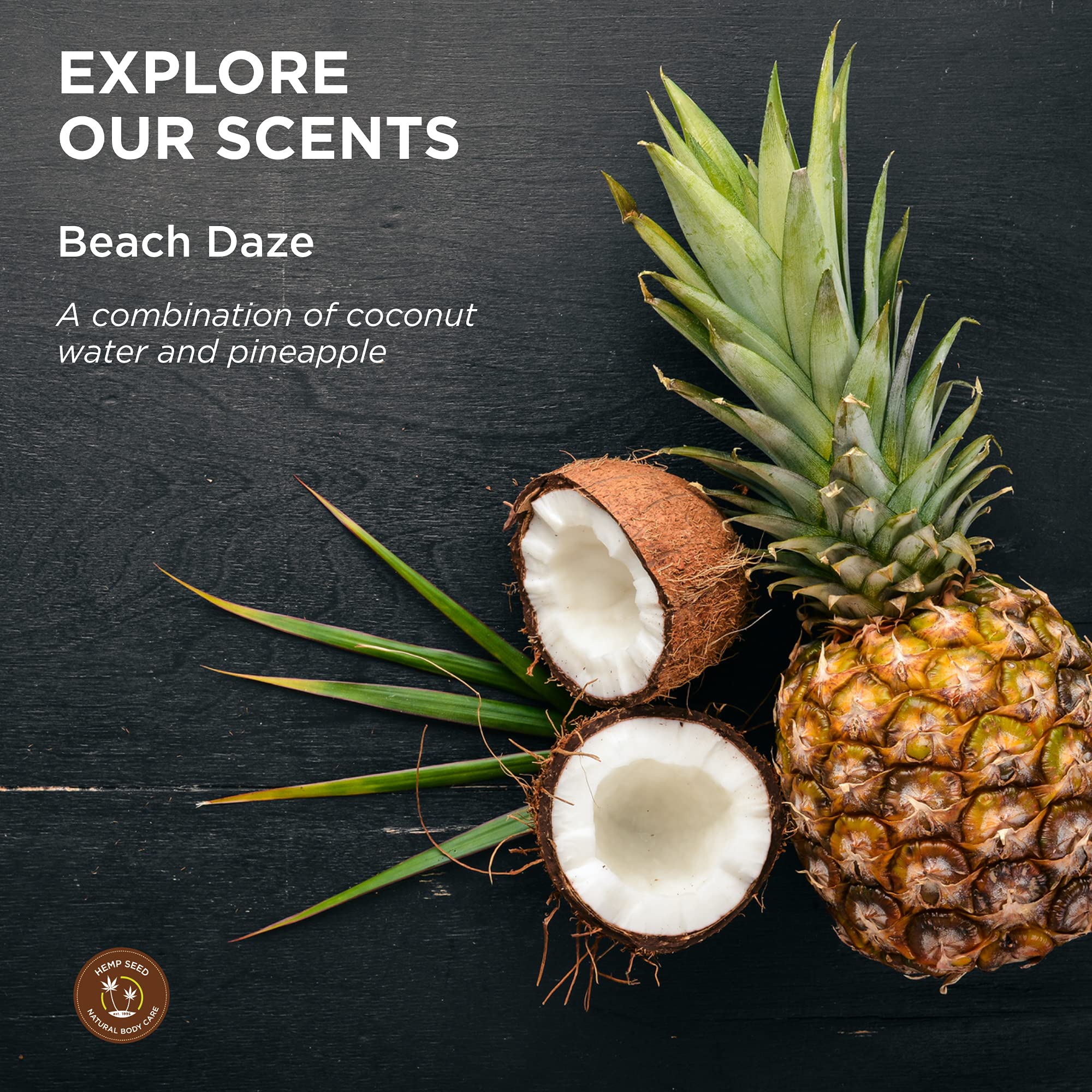 Earthly Body Hemp Seed Bath & Shower Gel – Beach Daze Scent, 8 oz | Vegan & Cruelty-Free