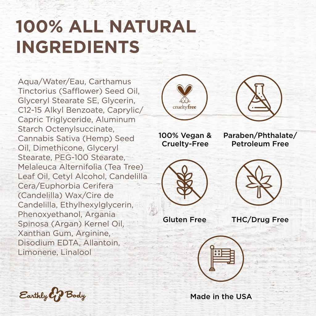Earthly Body Miracle Oil Tea Tree Creme 4 oz – Vegan, Cruelty-Free Skin Nourisher