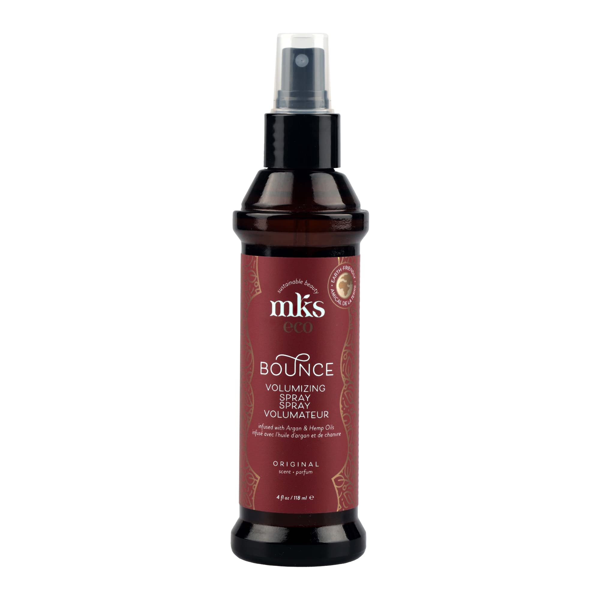 Earthly Body MKS Eco Bounce Volumizing Spray – 4 oz, Original Scent | Vegan