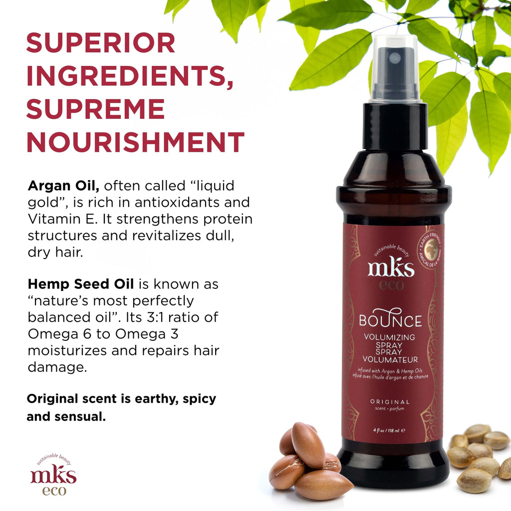 Earthly Body MKS Eco Bounce Volumizing Spray – 4 oz, Original Scent | Vegan