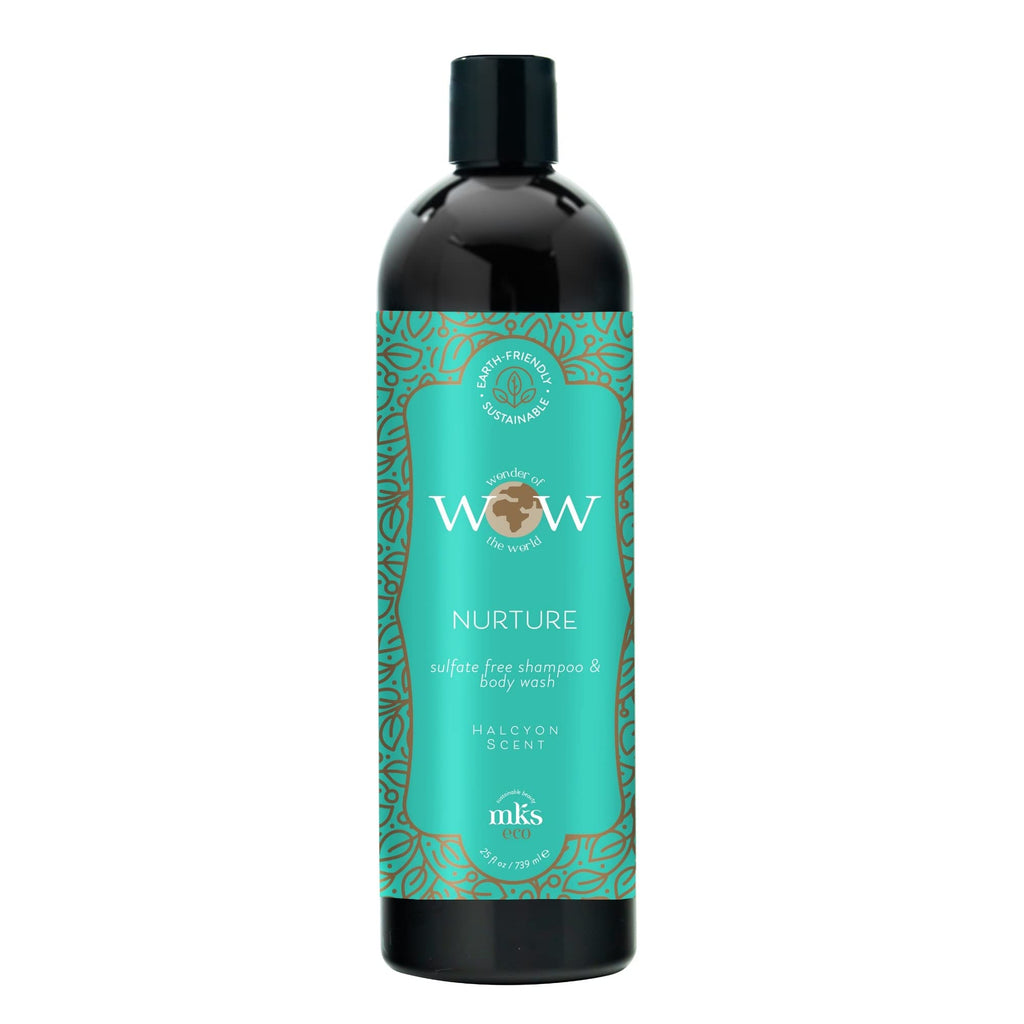 Earthly Body MKS eco WOW Nurture Halcyon Sulfate-Free Shampoo & Body Wash – 25 oz | Vegan & Cruelty-Free