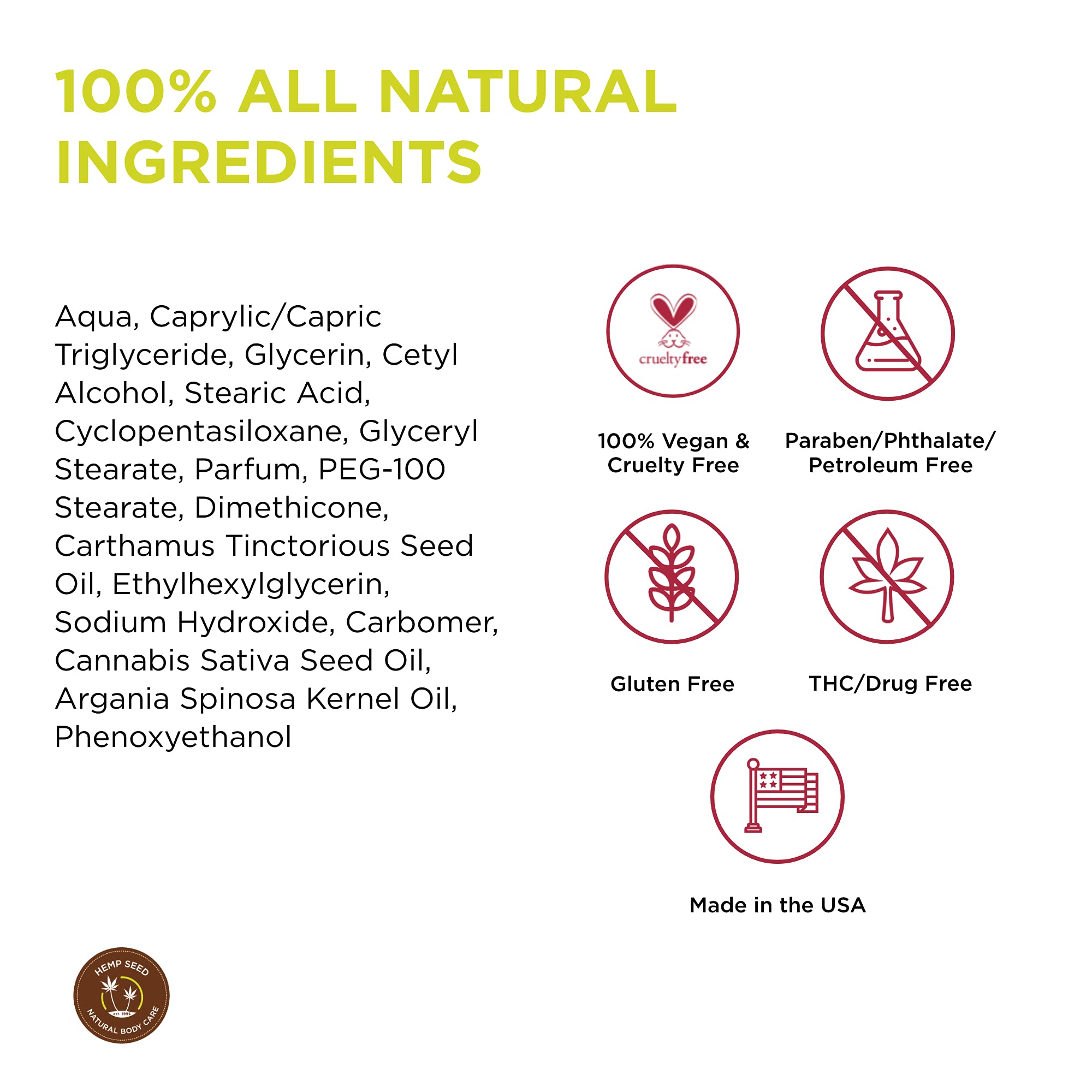 Earthly Body Hemp Seed Hand & Body Lotion | Isle of You Scent | 7 oz | Non-Greasy, Vegan
