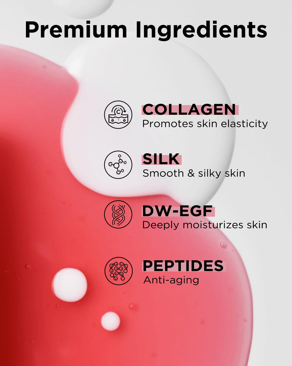 EASYDEW DW-EGF 55% Collagen Silkream Ampoule – Firmness & Elasticity Serum (1.86oz)