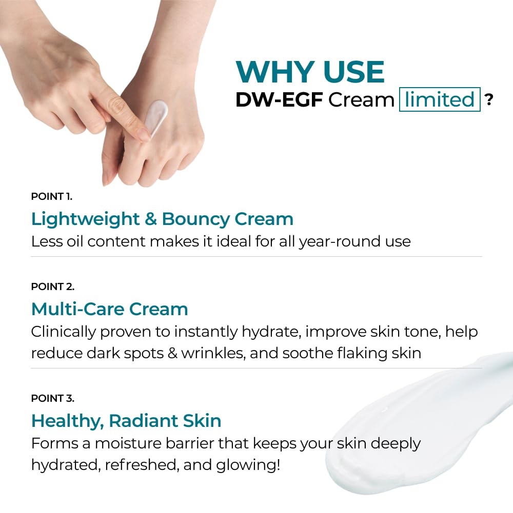 EASYDEW DW-EGF Cream 2.36 oz – Anti-Aging Moisturizer with EGF & Hyaluronic Acid