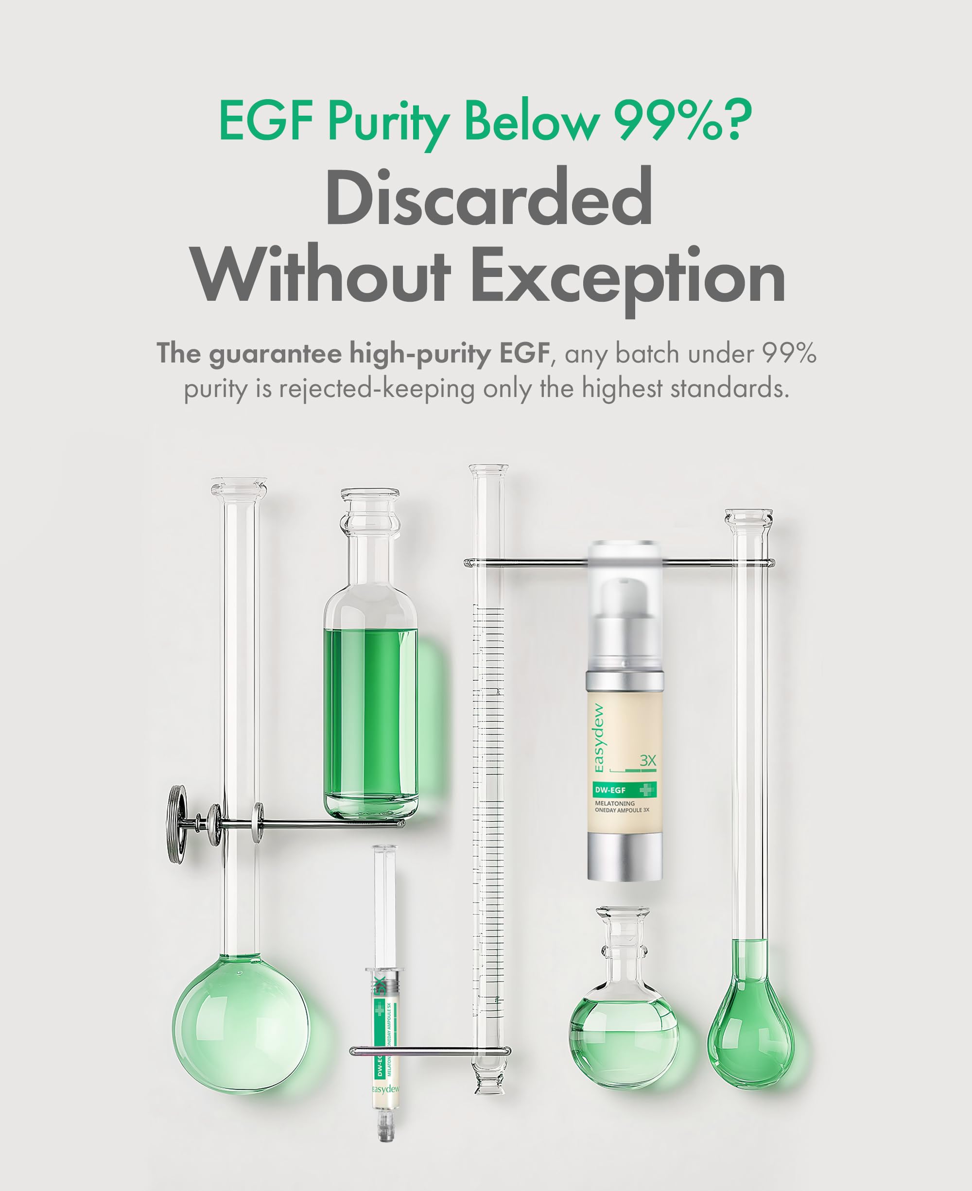 Easydew DW-EGF Melatoning Ampoule 1X | Hydrating Dark Spot Serum with Niacinamide & Glutathione