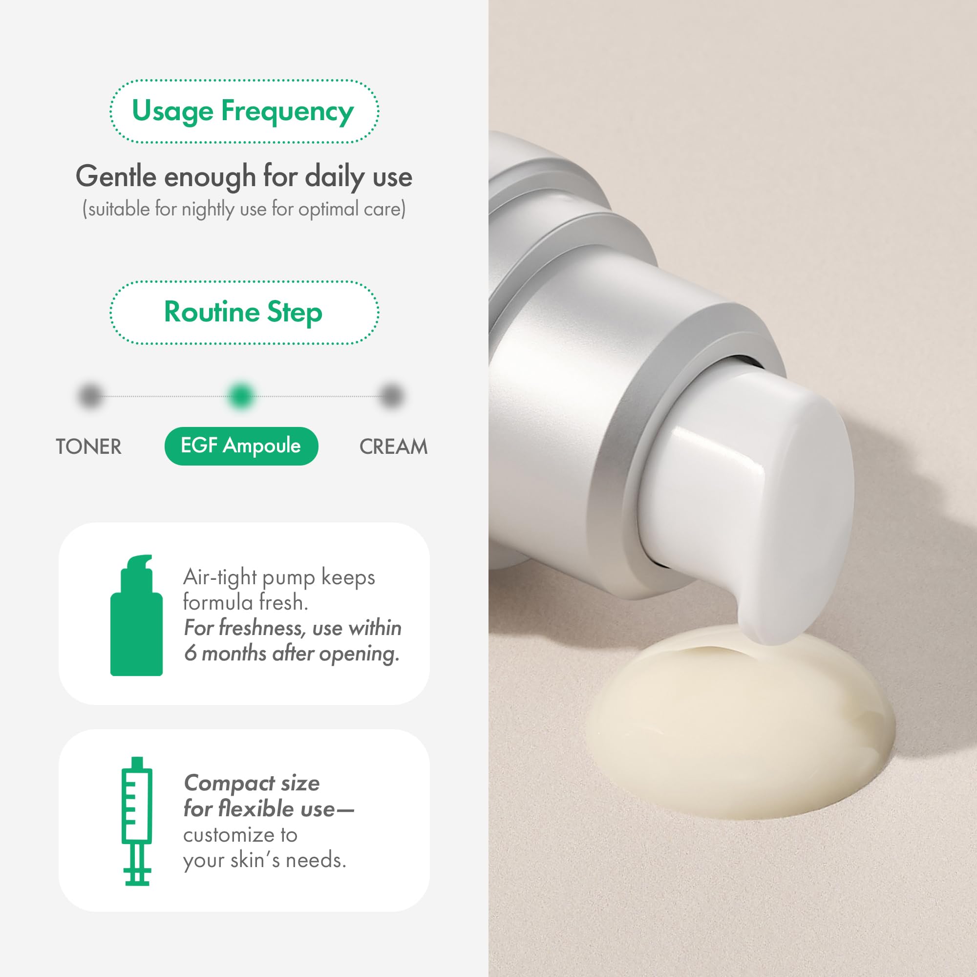 Easydew DW-EGF Melatoning Ampoule 5X – Hydrating Dark Spot Serum with Niacinamide & Glutathione | Day & Night, Fast-Absorbing