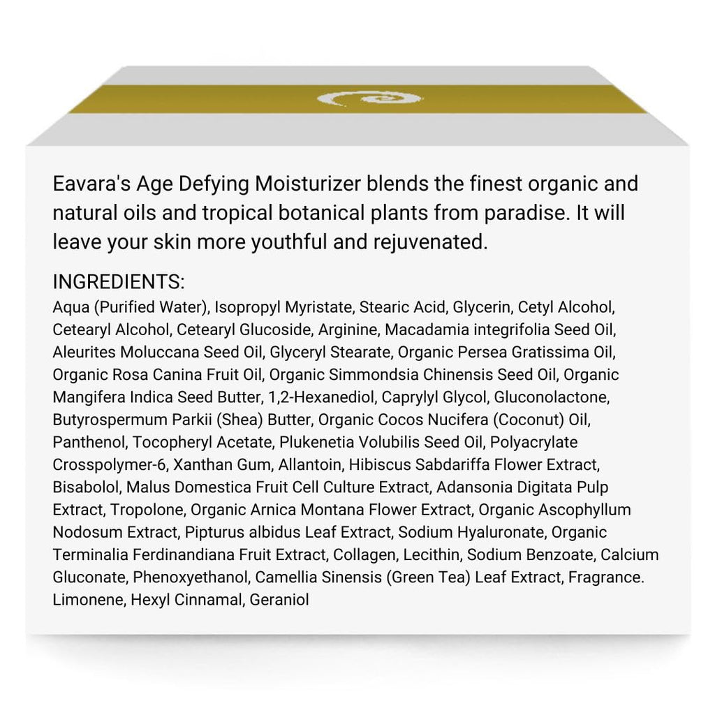 Eavara Anti Aging Face Moisturizer Cream – Organic Hyaluronic Acid & Shea Butter