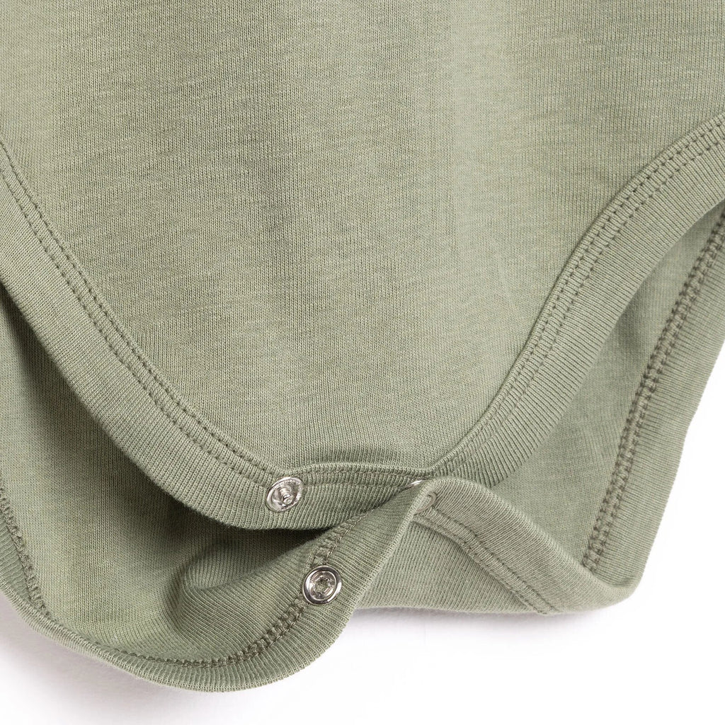 HelloBaby Baby Boy Long Sleeve Bodysuit 2pcs - Khaki