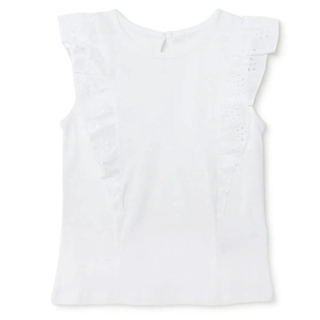 HelloBaby Short Sleeve Baby Blouse (6-9 Months to 4-5 Years) - Ecru