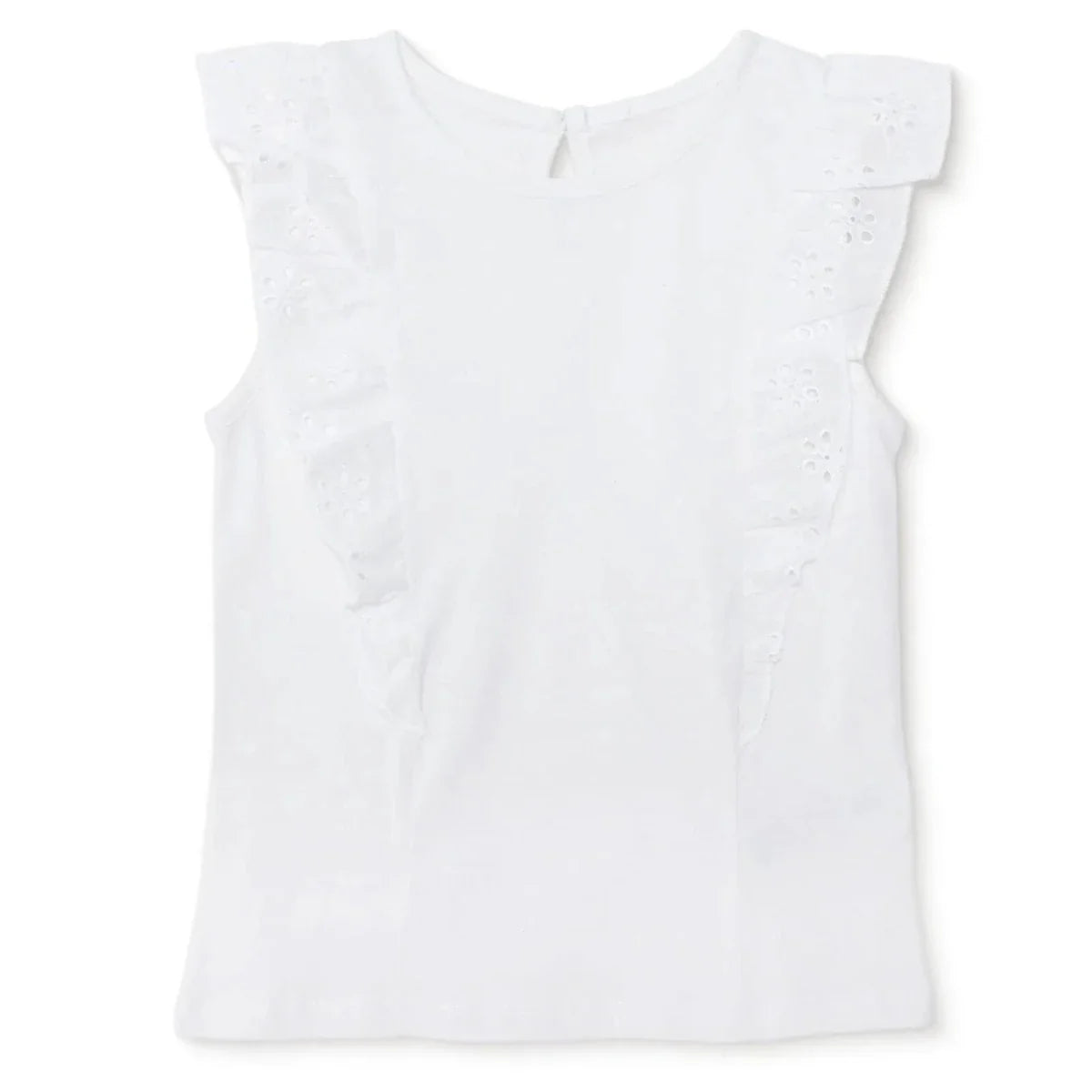 HelloBaby Short Sleeve Baby Blouse (6-9 Months to 4-5 Years) - Ecru