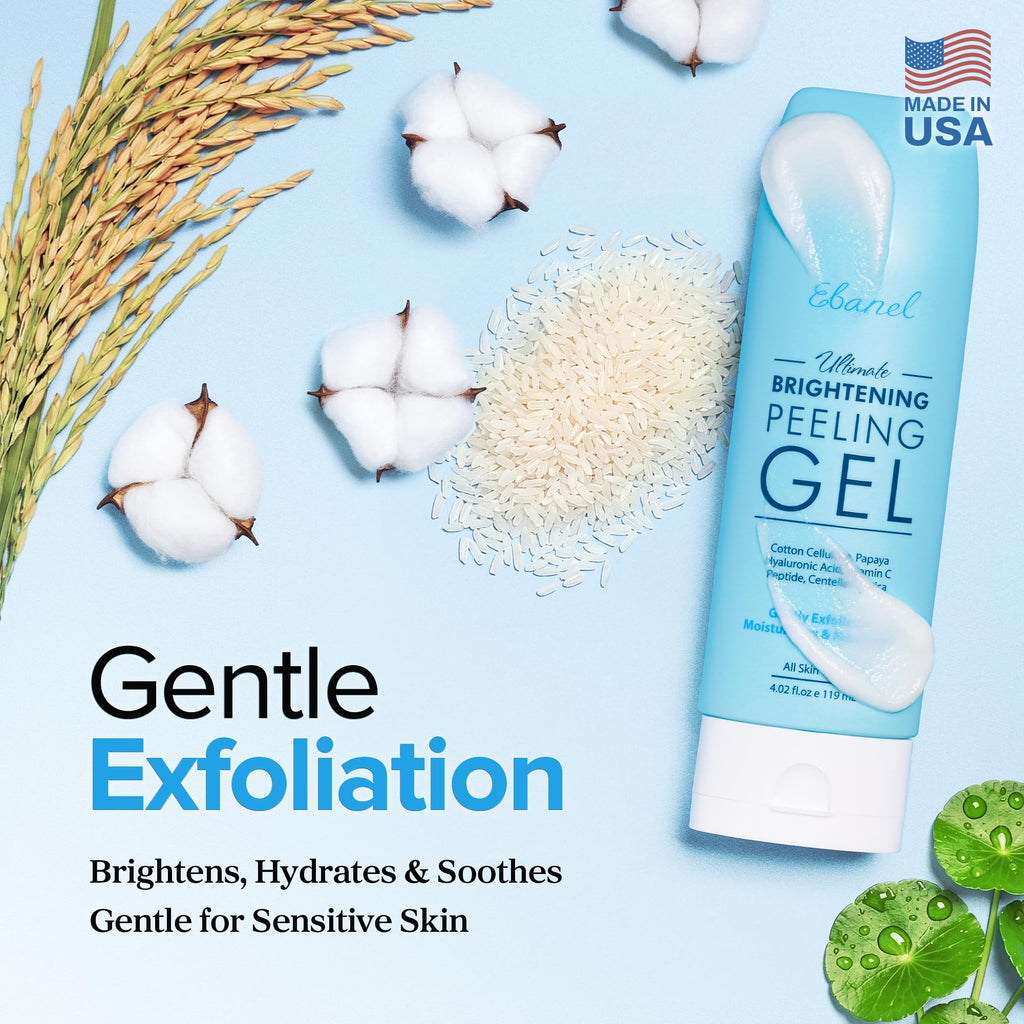 Ebanel 2-Pack Brightening Peeling Gel – Gentle Facial & Body Exfoliator