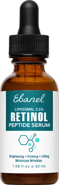 Ebanel Retinol Serum with Vitamin C, Peptides & Hyaluronic Acid | Brighten, Smooth & Refine Skin