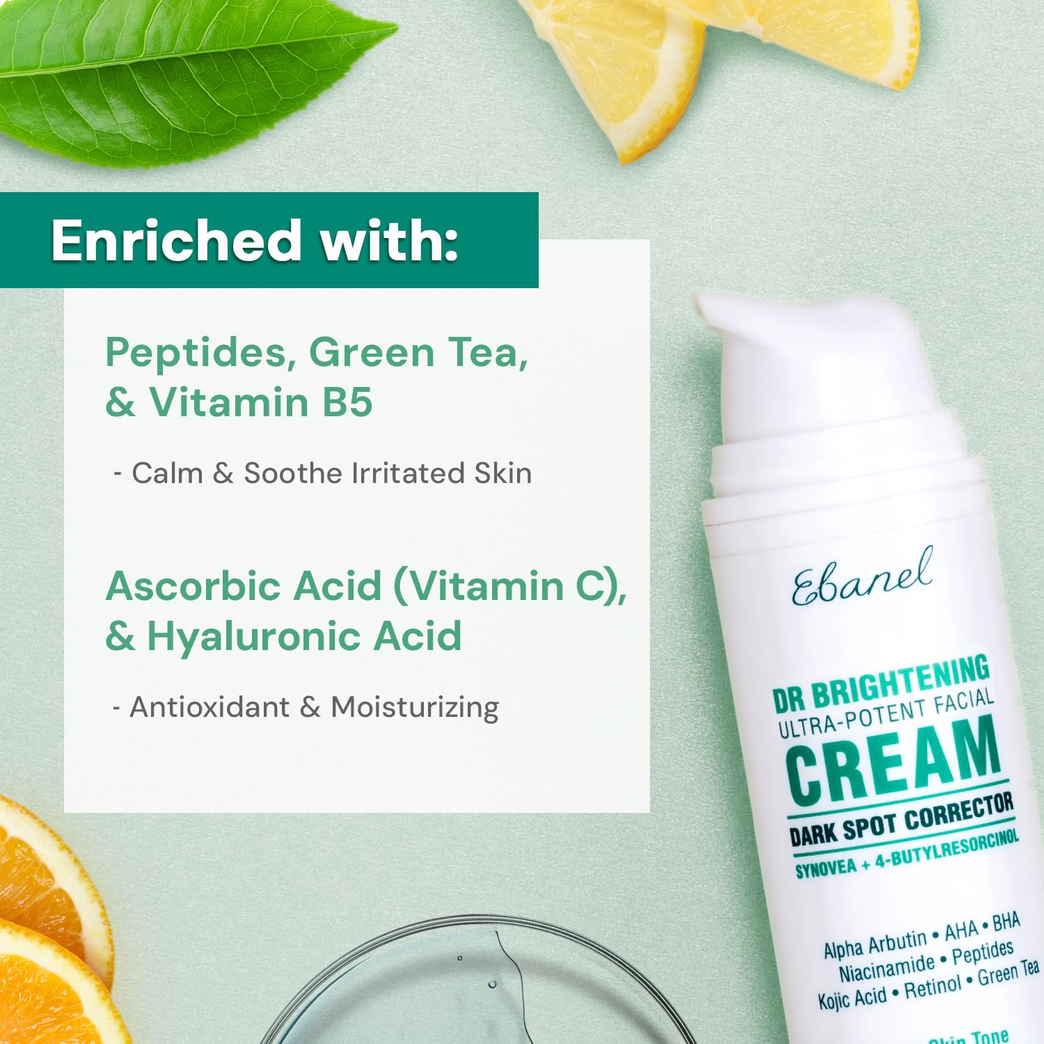 Ebanel Dark Spot Remover for Face & Body — Brightening Cream with Synovea HR