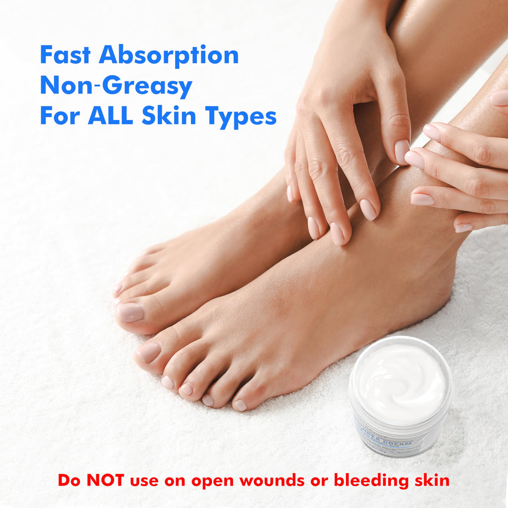 Ebanel Urea Cream 40% + 2% Salicylic Acid – Foot Cream for Dry, Cracked Skin (3-Pack)