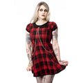 Heartless Ebbani Black and Red Check Dress