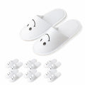 ECEOCC 6 Pairs Kids Disposable Slippers – Non-Slip, Warm Closed-Toe (Ages 4-8)