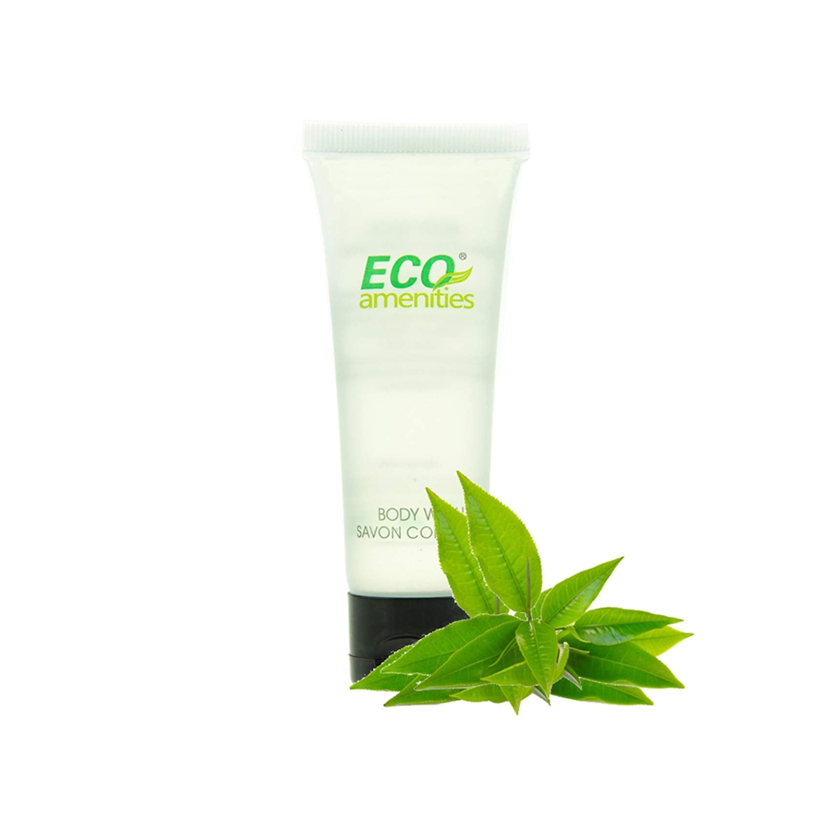 ECO Amenities Travel Size 1oz Body Wash – Bulk 200 Pack for Hotels (Green Tea Scent)