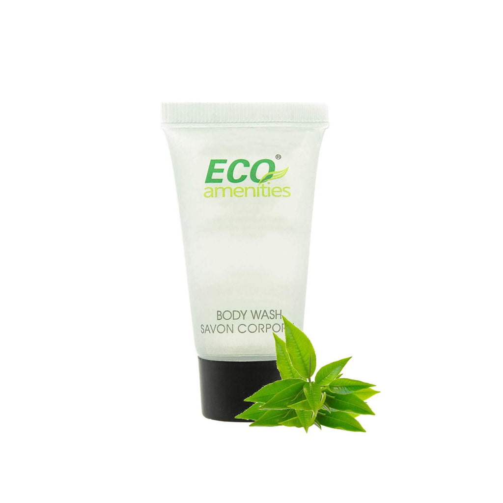 ECO AMENITIES Travel Size Hotel Body Wash Bulk 0.75 oz Clear – 288 Count