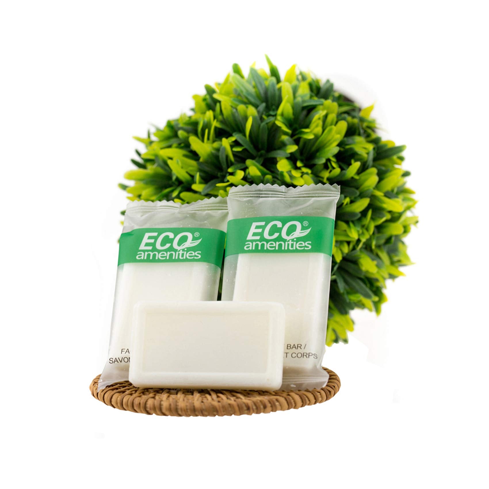 ECO amenities Travel Size Bar Soap — 400-Pack Bulk Hotel Soaps, 0.5 oz, Individually Wrapped