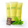 Eco Amenities Shampoo Mini Flip-Cap Tubes – 1 fl oz (30 mL), 72-Count Bulk Hotel Toiletries, Green Tea Scent