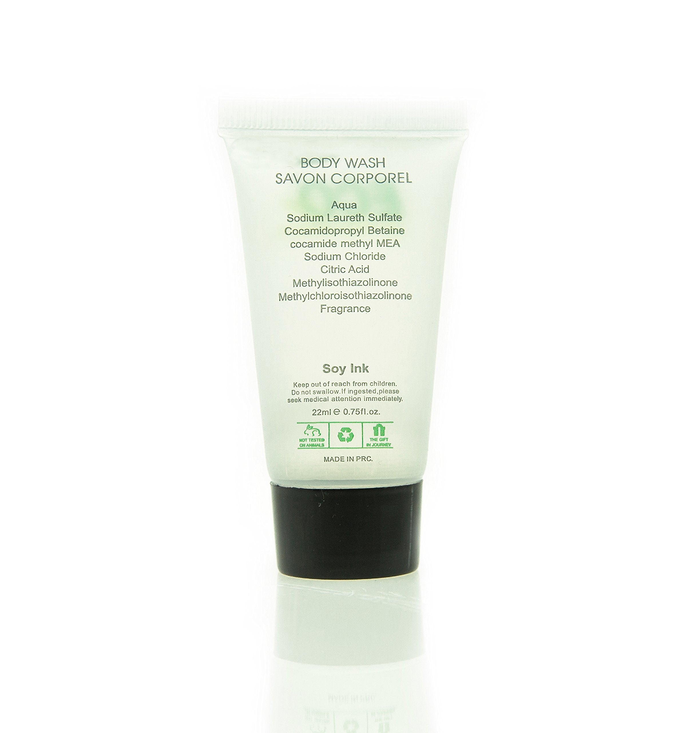ECO AMENITIES Travel Size Hotel Body Wash Bulk 0.75 oz Clear – 288 Count