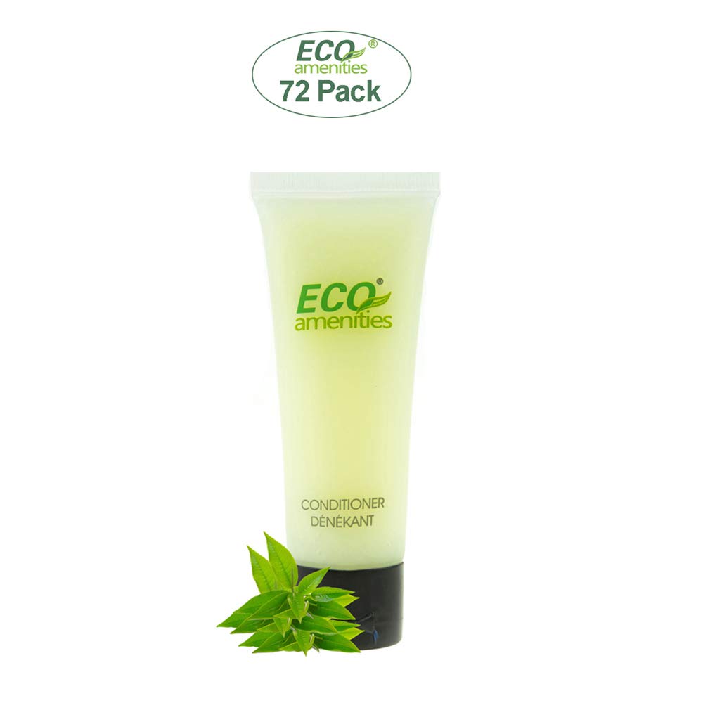 ECO amenities Hair Conditioner Tubes – Bulk Hotel Toiletries, TSA-Approved 1 oz (30 mL), 72-Pack