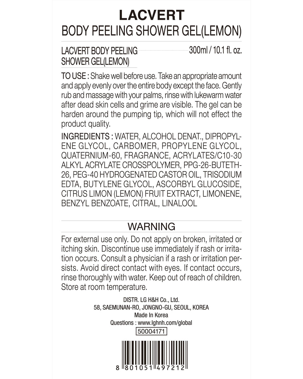 BEYOND Lacvert Body Scrub Peeling Gel Lemon – Gentle Exfoliation for Home Spa | ECO BEYOND