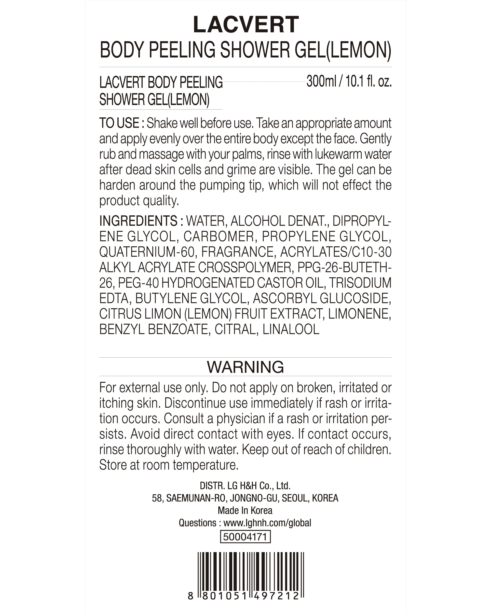 BEYOND Lacvert Body Scrub Peeling Gel Lemon – Gentle Exfoliation for Home Spa | ECO BEYOND