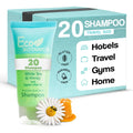 Eco Botanics Travel Size Hotel Shampoo 20 Count – Paraben-Free, White Tea Scent, Aloe Honey Olive Oil