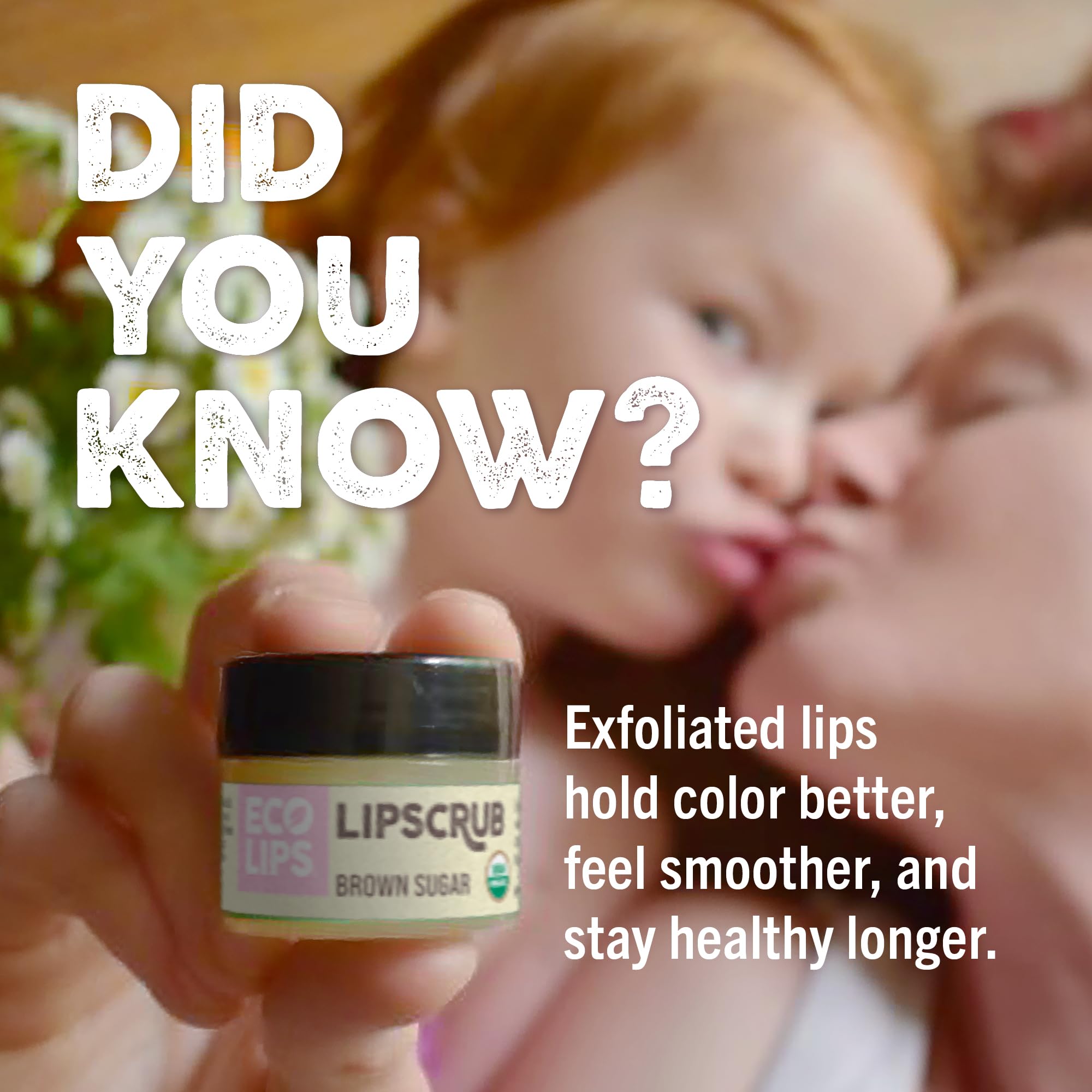 Eco Lips Lip Sugar Scrub 4-Pack – Organic Lip Care with Sugar & Coconut Oil