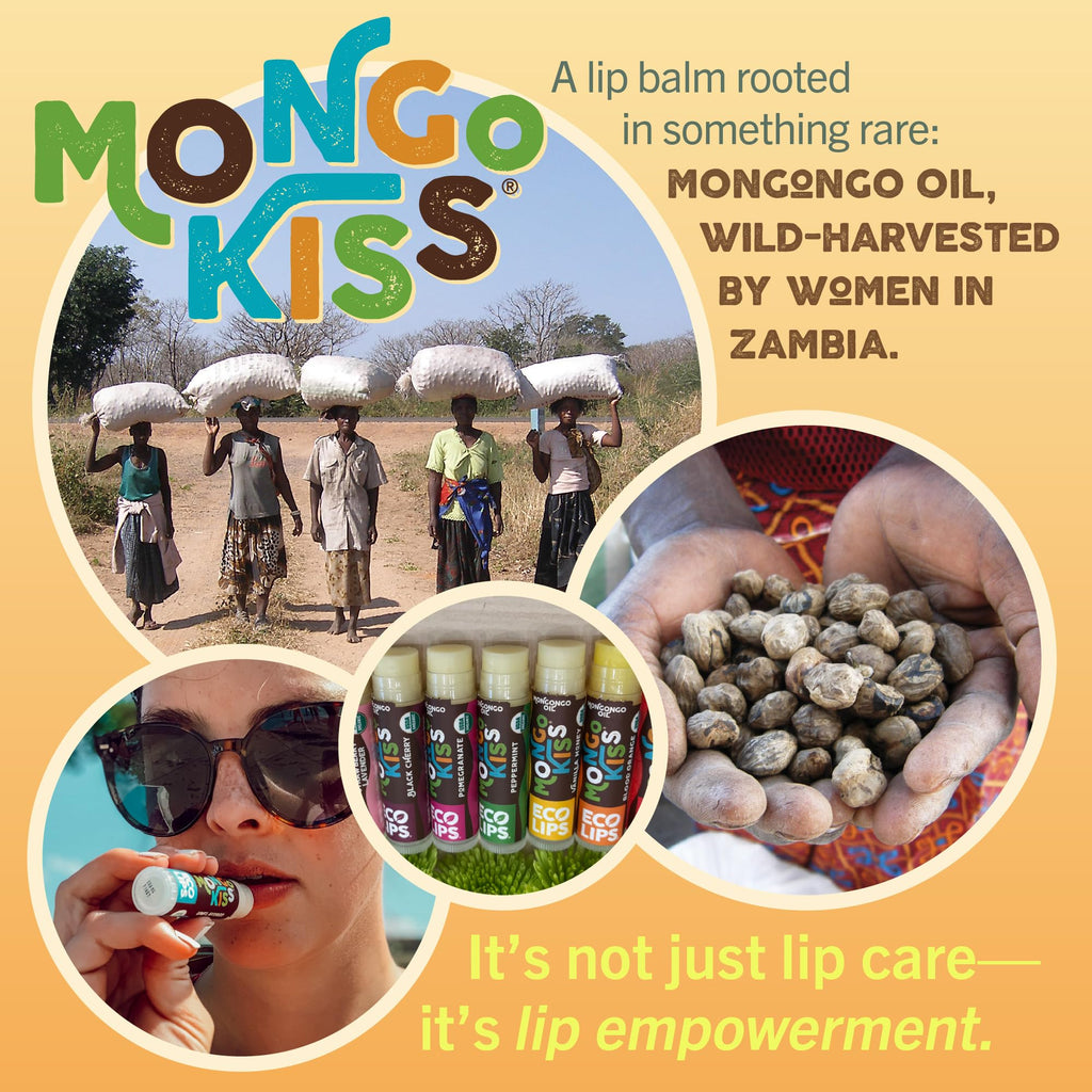 Eco Lips Mongo Kiss Organic Lip Balm 7 Pack – Mongongo Oil Hydration