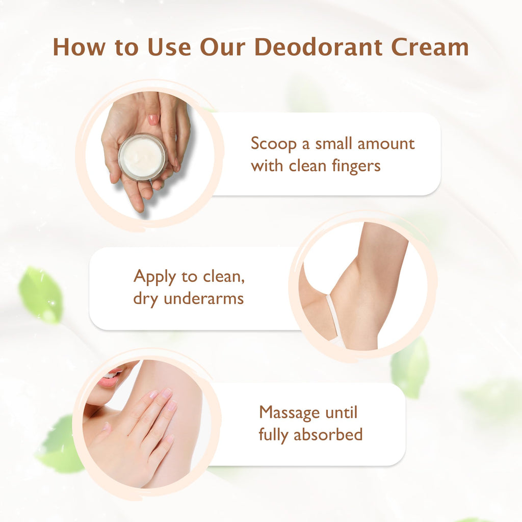 ECO ROOTS Natural Deodorant Cream – Aluminum-Free, Baking Soda Free, Vegan, Coconut Scent