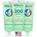 EcoEarth Travel Size 2-in-1 Shampoo & Conditioner – Spring Breeze, 1 oz, 200 Pack