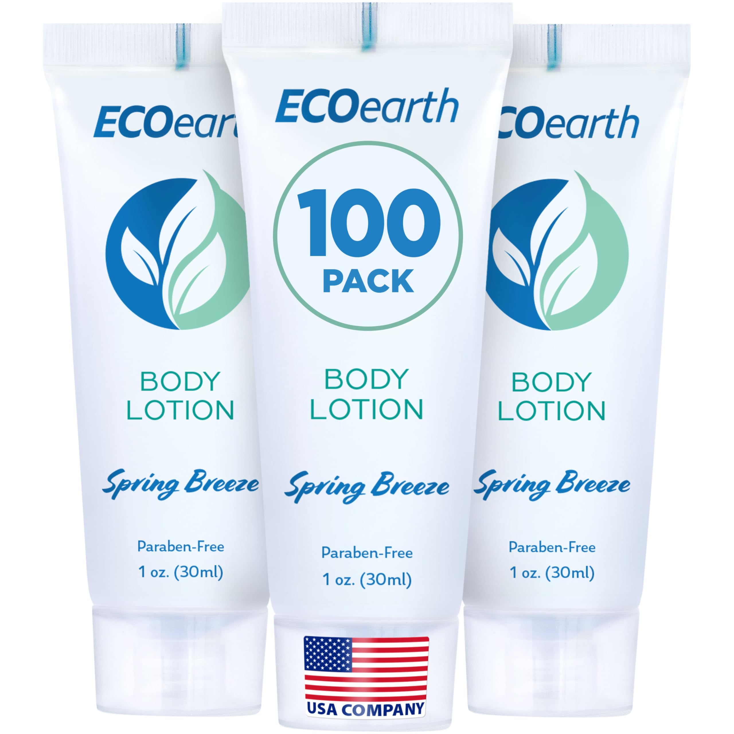 EcoEarth Travel Size Lotion – Spring Breeze (1 fl oz, 100 PK) for Hotels