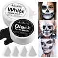 Ecofavor Black & White Face Paint Kit (6pcs) – Professional Oil-Based, Non-Toxic, Long-Lasting