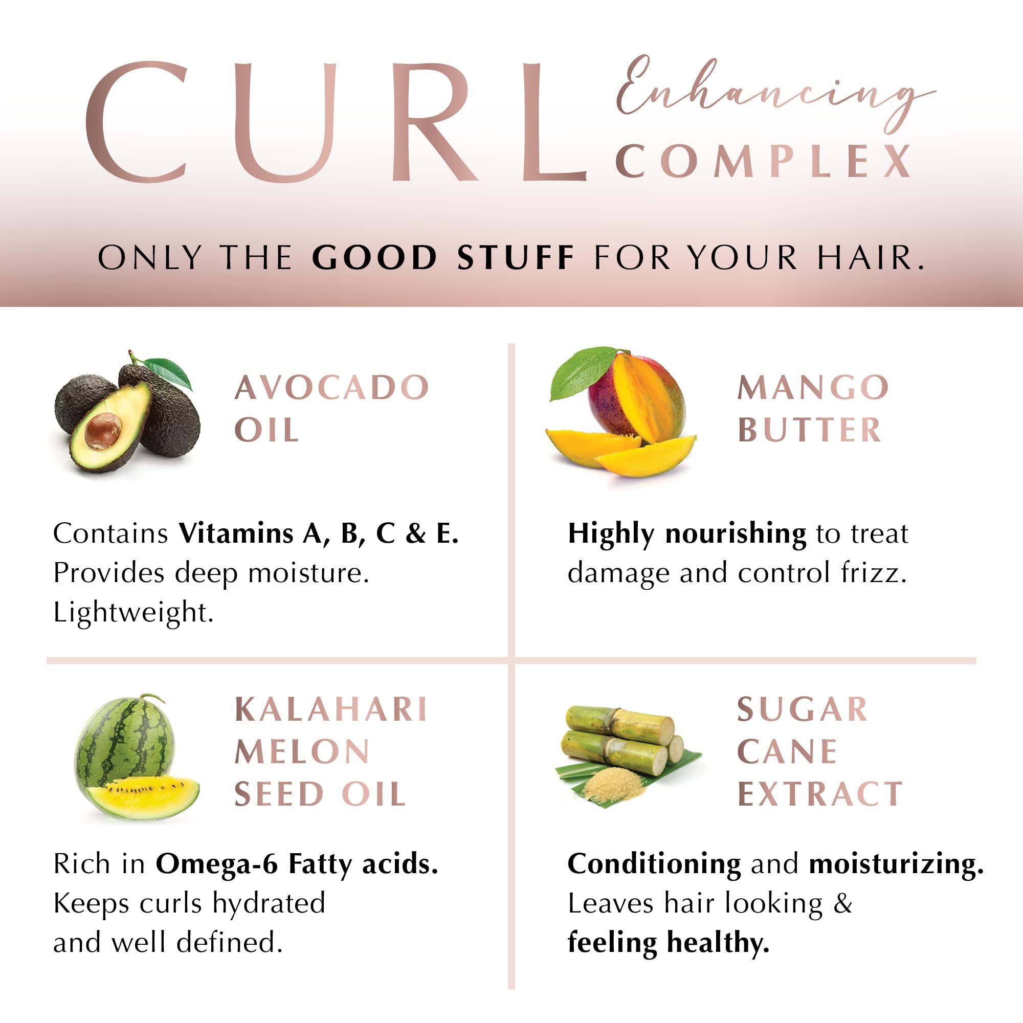 ECRU New York Curl Perfect Defining Styling Potion – Anti-Frizz Curl Cream, 7oz