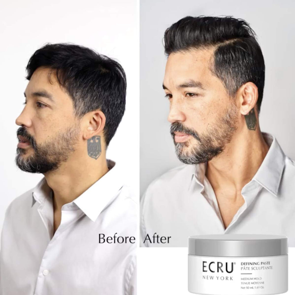 ECRU New York Defining Paste: Medium Hold Texturizing Hair Wax (Travel Size 1.69oz)