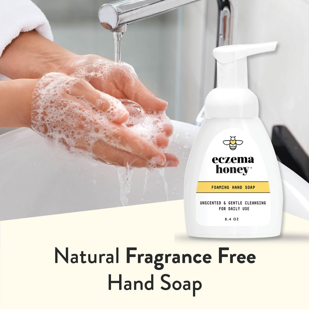 ECZEMA HONEY Gentle Foaming Hand Soap – Unscented, Non-Toxic Handwash with Organic Honey (8.4 oz)