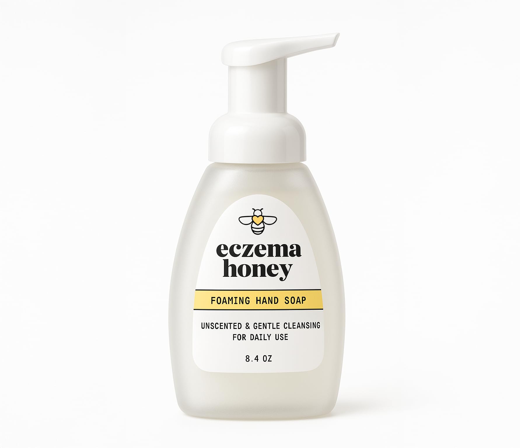 ECZEMA HONEY Gentle Foaming Hand Soap – Unscented, Non-Toxic Handwash with Organic Honey (8.4 oz)