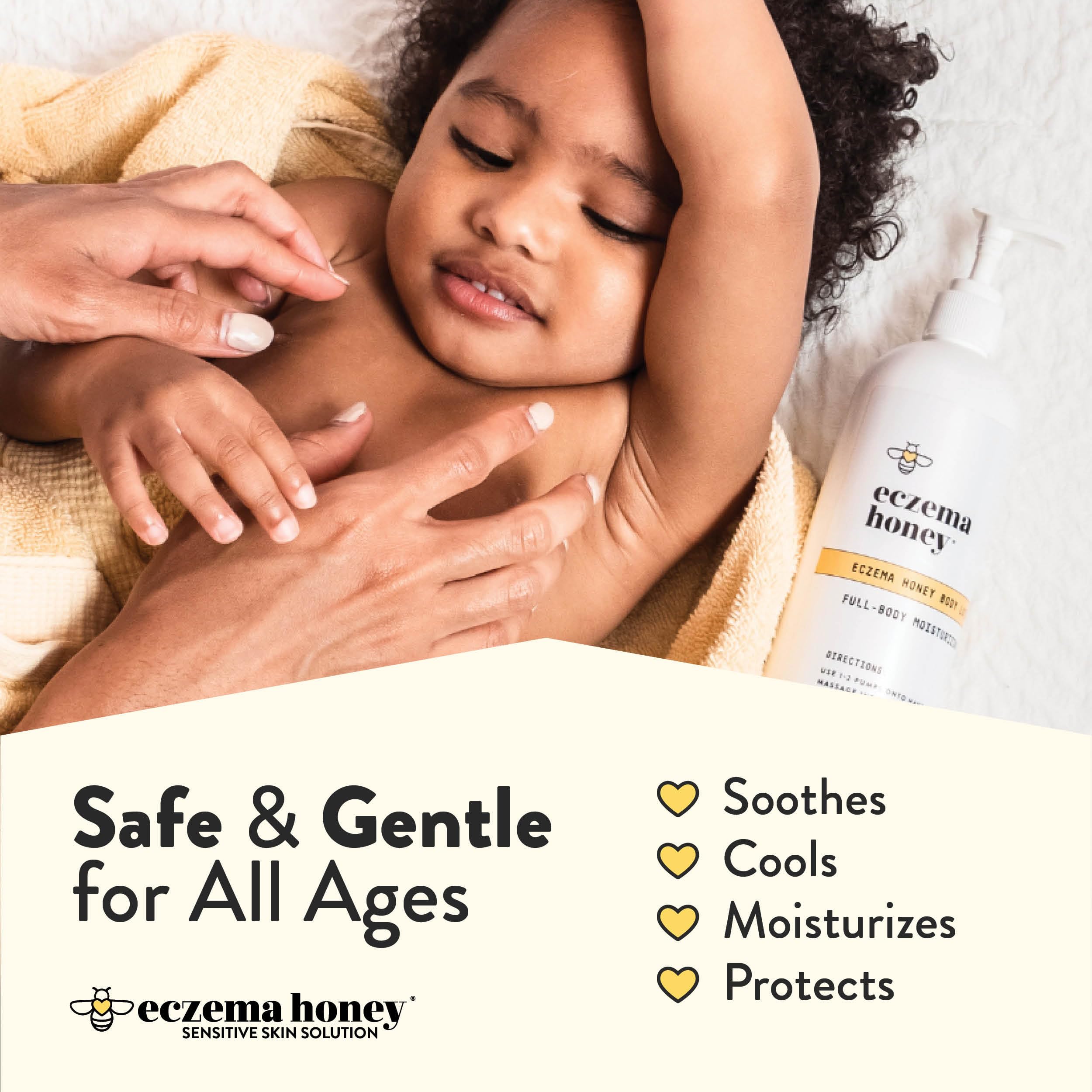 ECZEMA HONEY Oatmeal Body Lotion – Gentle, Natural Dry Skin Care (16 oz)