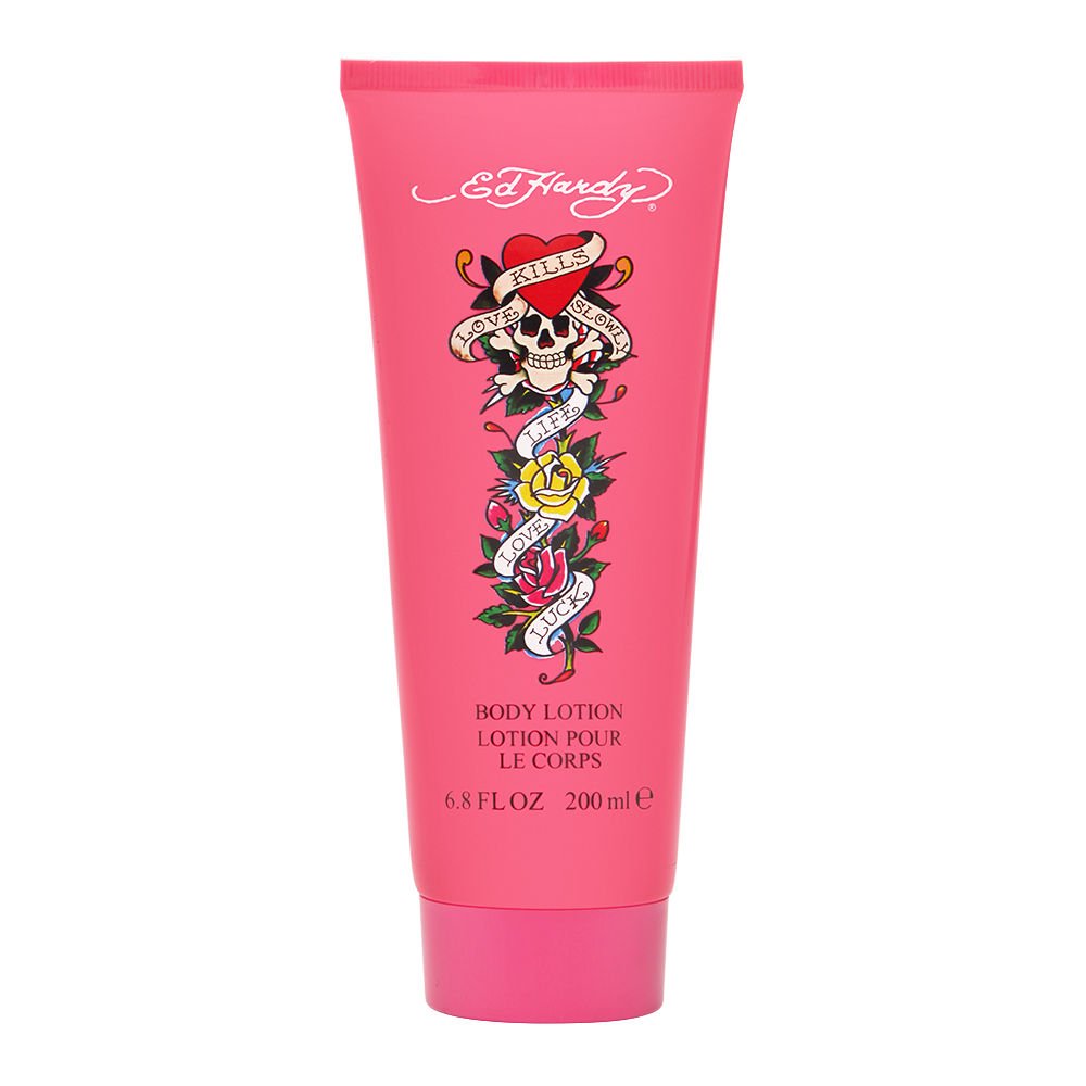 Christian Audigier Ed Hardy Body Lotion for Women – 6.8 oz | Authentic ED HARDY Skincare