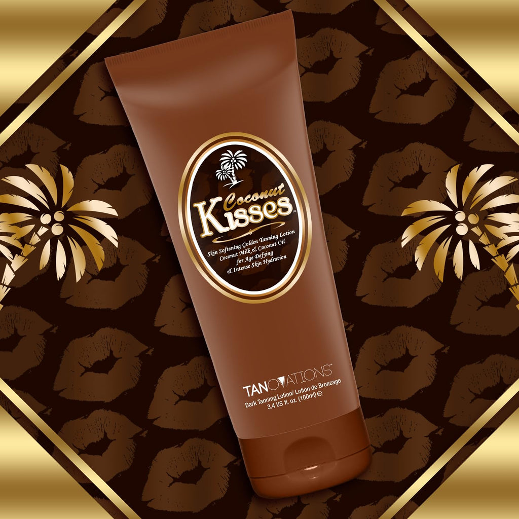Ed Hardy Coconut Kisses Golden Tanning Lotion – Cruelty Free, Gluten Free, DHA Free | 3.4 oz