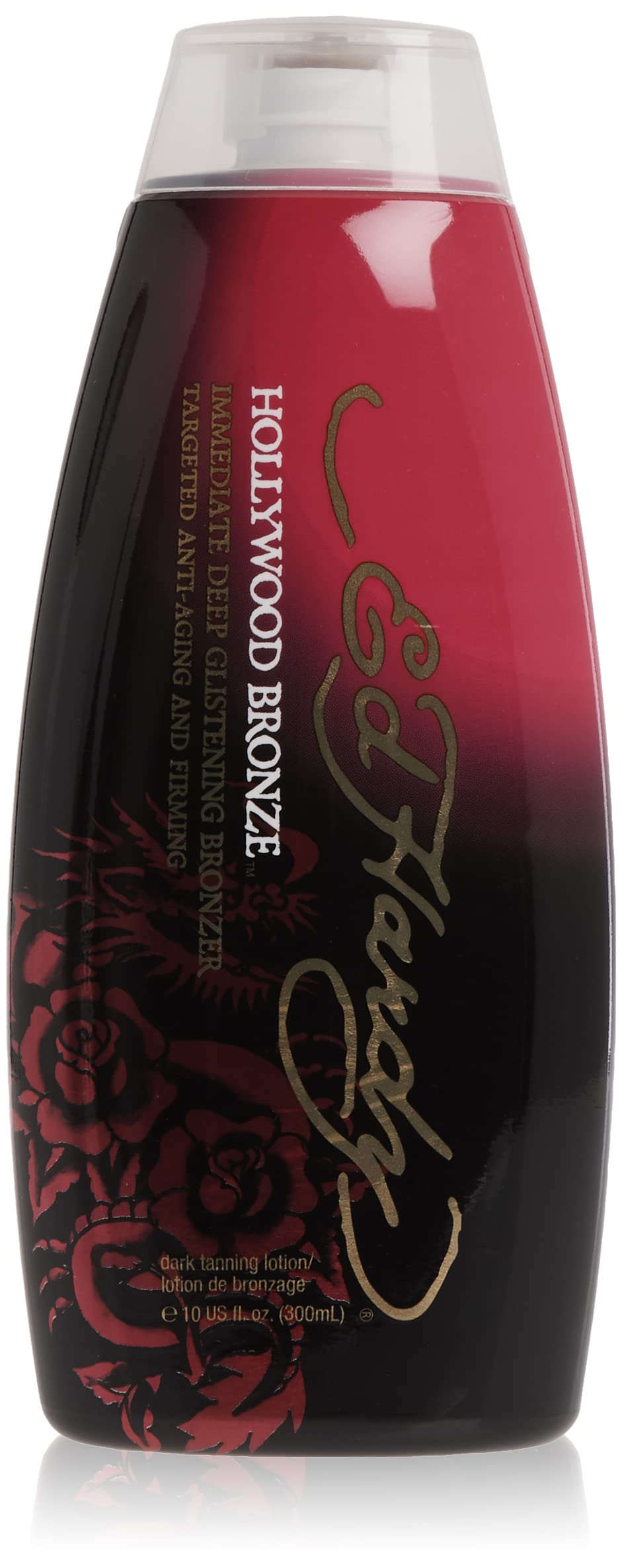 Ed Hardy Hollywood Bronze Bronzer Tanning Lotion 10 oz – Deep Tan & Radiant Glow
